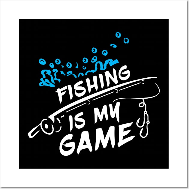 funny fishing Wall Art by first12